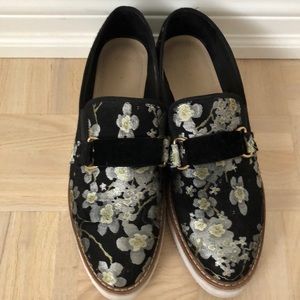 Zara floral suede flats women’s EU size 42